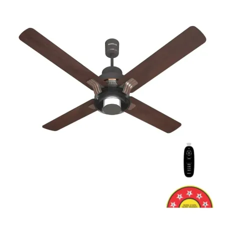 Havells Florette Under Light BLDC Ceiling Fan – 1320mm, 5 Star, Remote Control, Smoke Brown Wood | Lightpoint.in