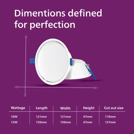 Philips Smart Wi-Fi Aura Styledge LED WIZ Downlight