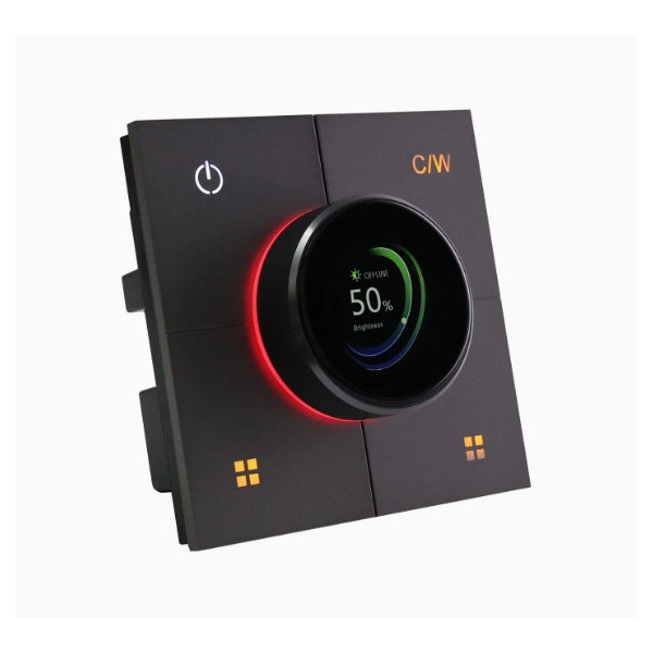 LightPoint Smart Zigbee Tuya 2 Gang Dimmer Knob Switch AD-01