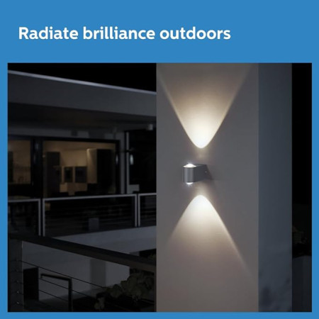 Philips 800042 Lucent Round IP65 Outdoor Wall Light