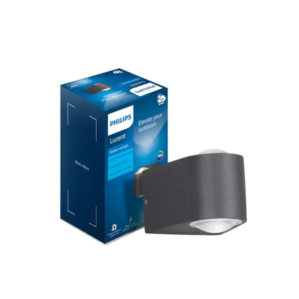 Philips 800042 Lucent Round IP65 Outdoor Wall Light