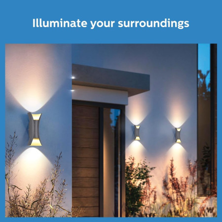 Philips 800039 Lucent Round IP65 Outdoor Wall Light