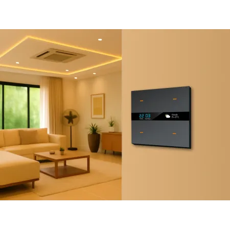 LightPoint Smart Zigbee Tuya 4 Gang Aluminium Switch with Display LP-S1