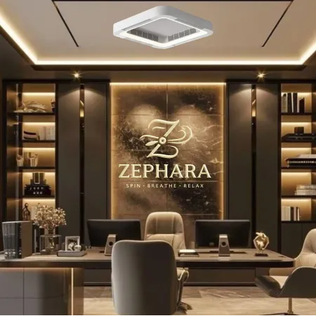 Zephara Quad Silent Ceiling Fan with Integrated Lighting Zephara Quad Silent Ceiling Fan with Integrated Lighting