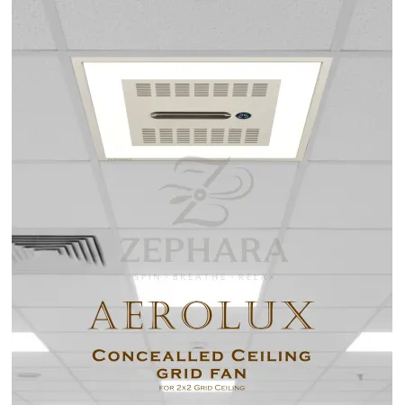 Zephara Aerolux  Silent Ceiling Fan with Integrated Lighting Zephara Aerolux  Silent Ceiling Fan with Integrated Lighting