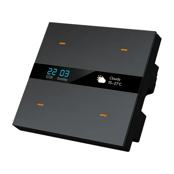 LightPoint Smart Zigbee Tuya 4 Gang Aluminium Switch with Display LPA-04A