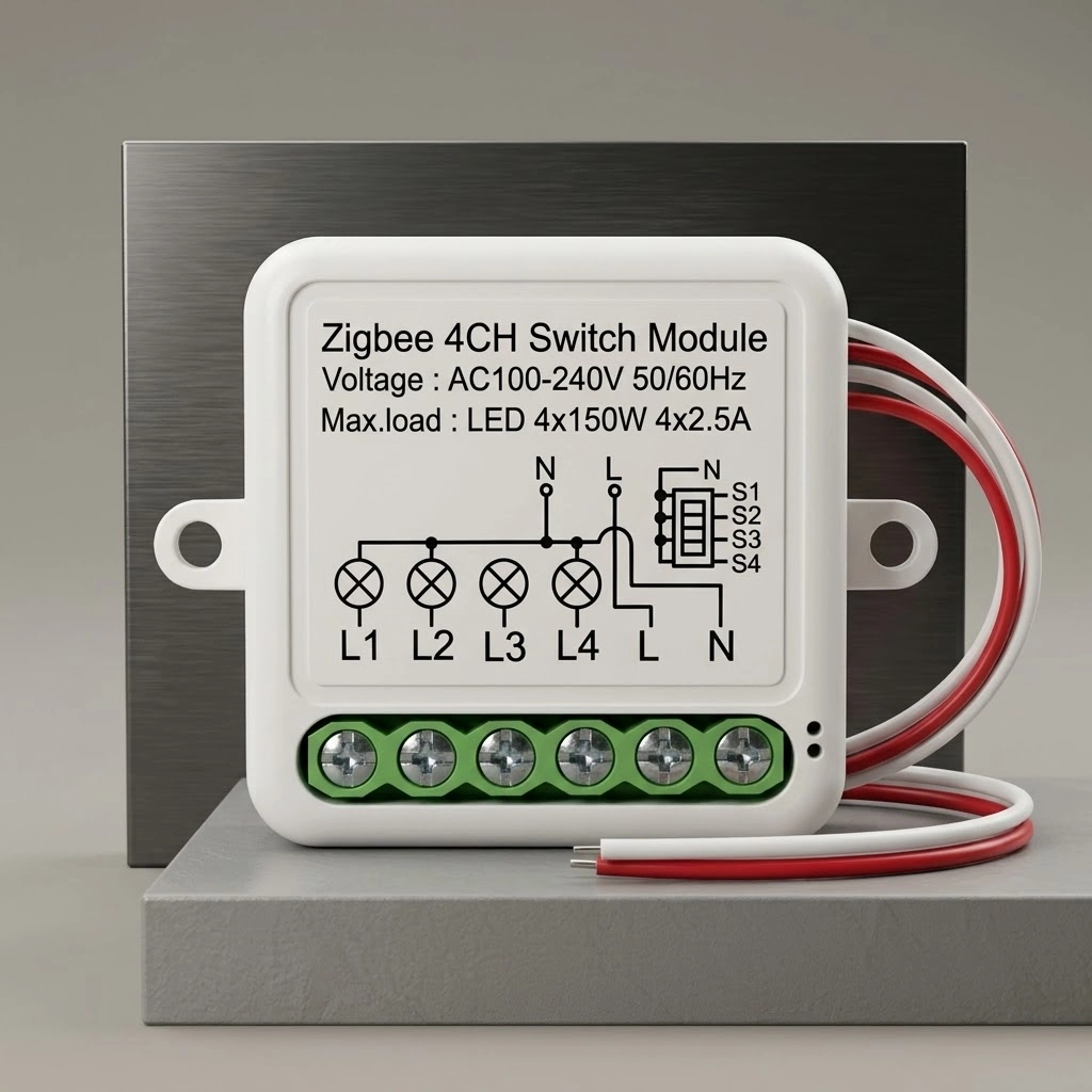 Light Point LPCH-004 Zigbee 4 Channel Relay Module
